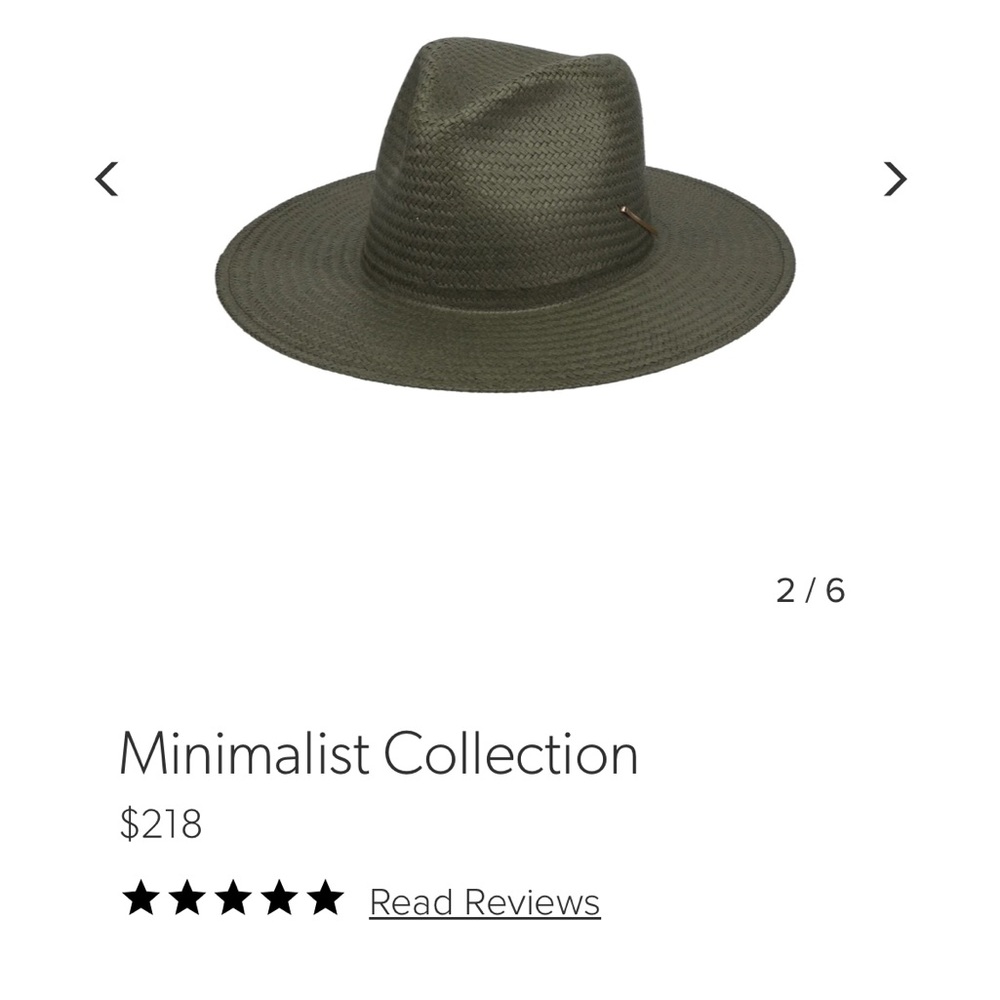 SOLD OUT ONLINE Brand new Kin the Label minimalist straw hat in olive!
